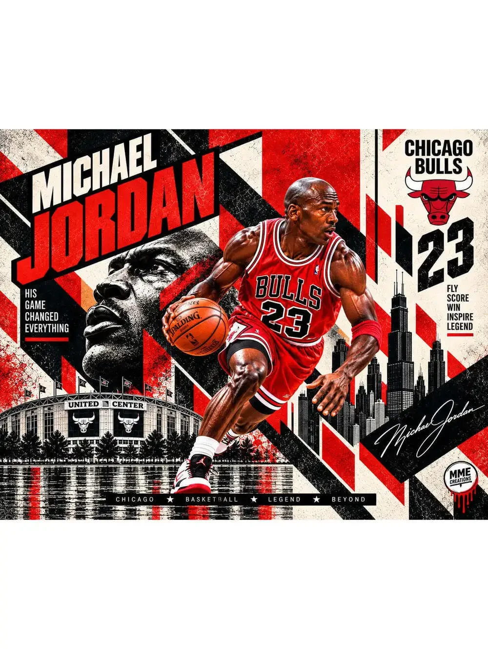 4716 Michael Jordan Constructivism × Contemporary AG Collection 8x10 Landscape